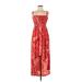 MICHAEL Michael Kors Casual Dress - High/Low Square Sleeveless: Red Dresses - Women's Size Small