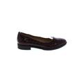 Naturalizer Flats: Slip On Chunky Heel Classic Burgundy Shoes - Women's Size 6 - Round Toe