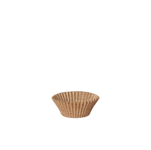 Papstar 2400 Backförmchen rund Ø 3 cm · 2,2 cm natur aus Frischfaser und Kakaoschalen Image
