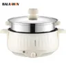 1.7L Electric Rice Cooker Multicooker 220V Hotpot Stew Heating Pan Rice Cookers Noodles Eggs Soup