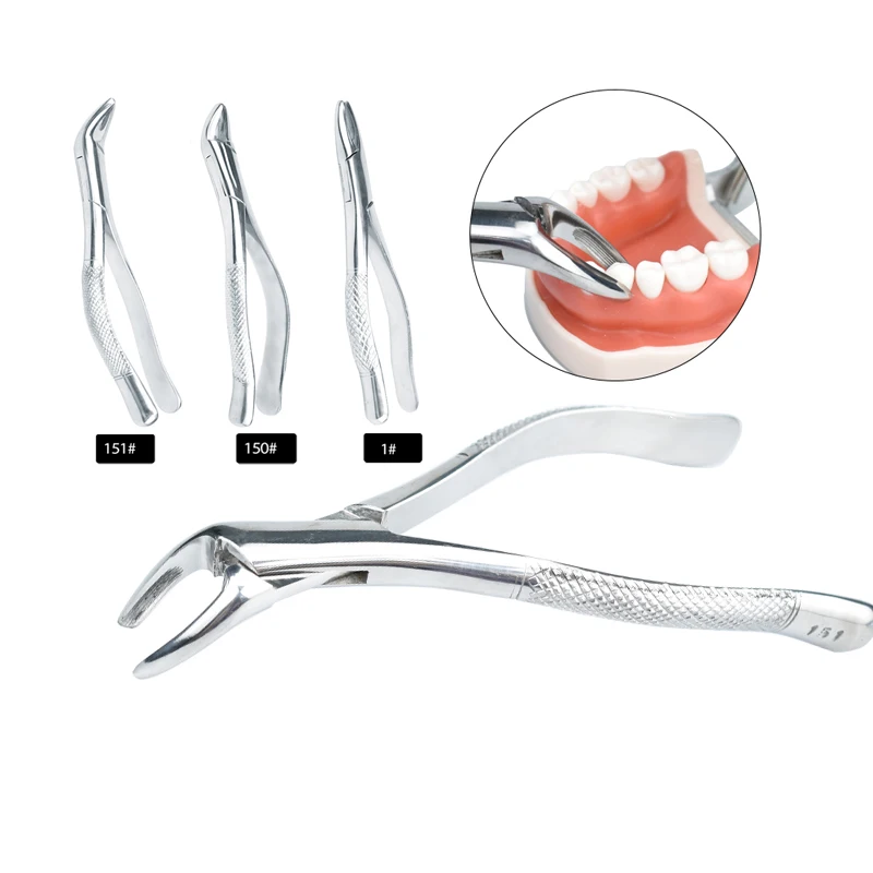 Zahn Extraktion Zange Zange Dental Rest Wurzel Pinzette Zahnarzt Chirurgische Extraktion Instrument für Zahnklinik Image