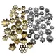 50-100 stücke Tibetischen Antike Silber Gold Blume Perle End Kappen Schmuck Amulett Die