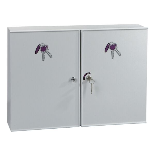 EICHNER Sicherheits-Schlüsselkasten für 50 Schlüssel grau, 23.5x36x6 cm