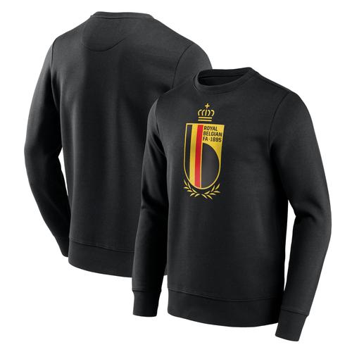 Belgien FA Primary Logo Grafik Crew Sweatshirt - Schwarz - Herren