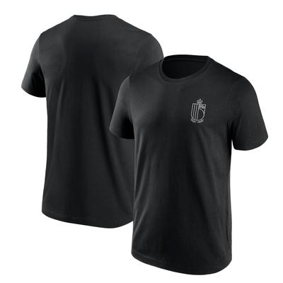 Belgien FA Mono Logo Grafik T-Shirt - Schwarz - Herren Image