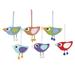 Novica Handmade Colorful Birds Wool Felt Ornaments (Set Of 6)