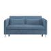 Cole Blue Velvet Convertible Studio Sofa Bed