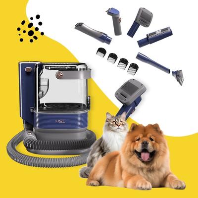 Premium Dog Grooming Kit, Pet Grooming Vacuum & Dog Clippers & Dog Brush for Shedding with 5 Grooming and Cleaning Tools