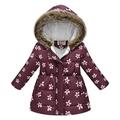 Eashery Lightweight Jacket for Girls Kids Knit Sleeve Denim Jacket Fall Winter Pullover Tops Girls Jacket (Purple 2-3 Years)