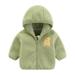 Eashery Lightweight Jacket for Girls Kids Print Water-Resistant Jacket Long Sleeve Cotton Pullover Tops Girls Jacket (Green 6-12 Months)