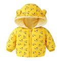 Eashery Lightweight Jacket for Boys Kids Boys Winter Jacket Coat Long Sleeve Cotton Pullover Jackets for Kids (Yellow 4-5 Years)