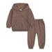 YUNAFFT Tracksuits Hoodies Kids Clearance 2PCS Outfits Kids Sports Tracksuits Long Sleeve Pullover Hoodies Sweatshirt And Sweatpants Fall Winter Suit