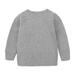 LYCAQL Toddler Boy Clothes Toddler Kids Baby Boy Girl Clothes Unisex Solid Sweatsuit Long Sleeve Warm Pullover Tops (Dark Gray 9-12 Months)