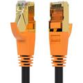 Network Cable Shielded Ethernet Cable Cat8 50ft Cable Gold Plated RJ45 Connectors 26AWG Cat8 Network Cable