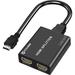 HDMI Splitter with HD HDMI Cable 1 in 2 Out 4K HDMI Splitter for Full HD 4K@30HZ 1080P 3D Splitter (1 HDMI Source to 2