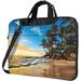Laptop Shoulder Bag Carrying Case Beach Sunset Landscape Print Computer Bags