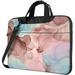 Laptop Shoulder Bag Carrying Case Colorful Marble Print Computer Bags