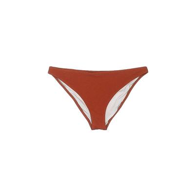 Cupshe Swimsuit Bottoms: Brown Solid Swimwear - Women's Size Small