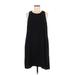 Gap Casual Dress - Shift Crew Neck Sleeveless: Black Print Dresses - Women's Size Medium