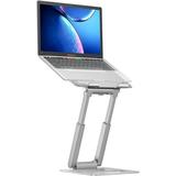 Laptop Stand for Desk Adjustable Height Ergono Sit Stand Computer Stand for Good Posture Aluminum Standing Laptop