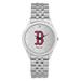 Men's Silver Boston Red Sox Rolled Link Bracelet Wristwatch