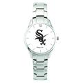 Men's Silver Chicago White Sox Stainless Steel Bracelet Wristwatch