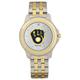 Men's Milwaukee Brewers Silver Dial Two-Tone Wristwatch