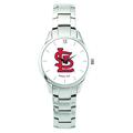 Women's Silver St. Louis Cardinals Stainless Steel Bracelet Wristwatch