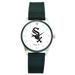 Men's Black Chicago White Sox Silicone Strap Wristwatch