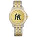 Men's New York Yankees Gold Dial Two-Tone Wristwatch