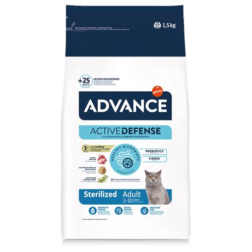 1,5kg Advance Cat Sterilized Truthahn Katzenfutter trocken