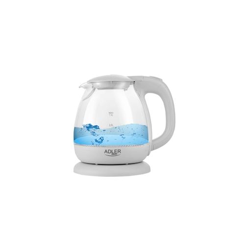 Adler AD 1283G Glas Wasserkocher 1 L 1100 Watt