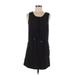 FLX Casual Dress - Mini Scoop Neck Sleeveless: Black Solid Dresses - Women's Size Medium