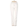 Madewell Jeans - Mid/Reg Rise: White Bottoms - Women's Size 25 - White Wash