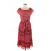 MICHAEL Michael Kors Casual Dress - A-Line: Red Dresses - Women's Size Medium