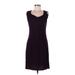 Bailey 44 Casual Dress - Sheath Scoop Neck Sleeveless: Purple Print Dresses - Women's Size Medium