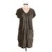 Ava James Casual Dress: Gray Dresses - Women's Size Medium