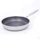 Flat Bottom Frying Pan, Uncoated Honeycomb Frying Pan, Household 304 Stainless Steel Frying Pan,30CM-B