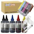 247.ink PGI-570 & CLI-571 Refill Starter Kit Compatible with Canon Pixma MG5750 TS5050 MG6851 MG5700 TS5000 TS8050 MG7750 MG6850 MG6800 TS6051 Printers