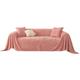 VanderHOME Thickened Plush Sofa Throws Solid Color Sofa Throw Blanket Reversible Versatile Throws for Sofas Large Throws for Settees Couch Sofa Bed 180 * 380cm-Pink