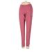 Adidas Leggings Skinny Leg Joggers: Pink Solid Bottoms - Women's Size Small