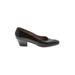 Bottega Veneta Heels: Pumps Chunky Heel Classic Black Print Shoes - Women's Size 8 - Almond Toe