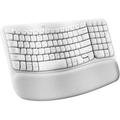 Logitech Wave Keys Wireless Ergonomic Keyboard (Off-White) 920-012275