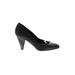 Heels: Black Solid Shoes - Women's Size 36 - Almond Toe