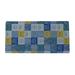 East Urban Home Bleuette Vinyl Desk Pad Vinyl in Green/Blue/Yellow | 0.25 H x 31.5 W x 15.75 D in | Wayfair CC98A050EAD741FCAC18859F88843C6F