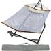 Arlmont & Co. Rayssa Metal Standard Hammock w/ Stand Metal in Gray | 43.3 H x 42.5 W x 120.5 D in | Wayfair 38D619FD7D0D47FDB544F74EE77ACD72