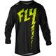 Fly Racing F-16 2024 Kids Motocross Jersey, black-green, Size L