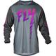 Fly Racing F-16 2024 Kids Motocross Jersey, grey-pink, Size M