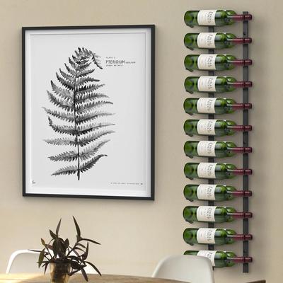 Wrought Iron Wall Mounted Wine Rack 24 Bottles