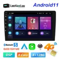 LeeKooLuu Autoradio 2 din lettore multimediale Android 9 "Autoradio navigazione GPS WIFI AH